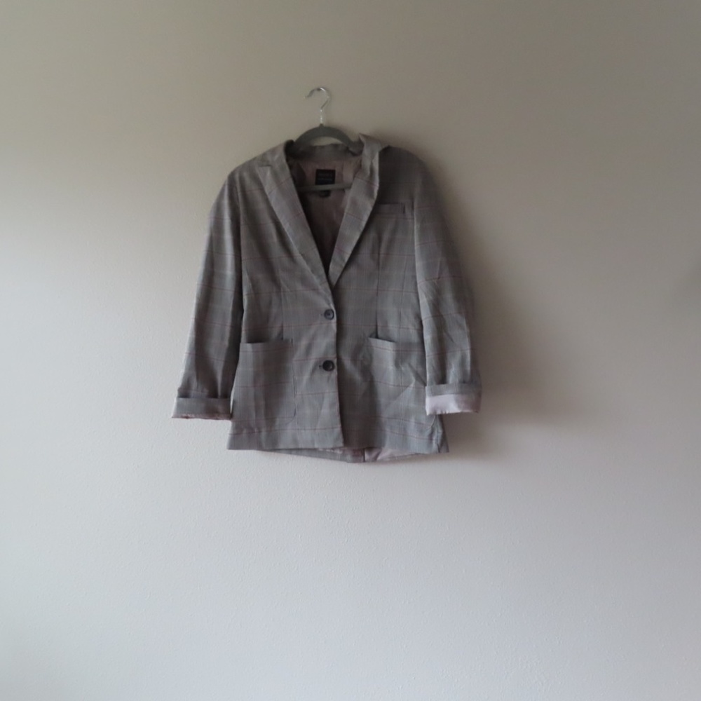 Forever 21 Contemporary Plaid Blazer Size Small - Picture 5 of 11
